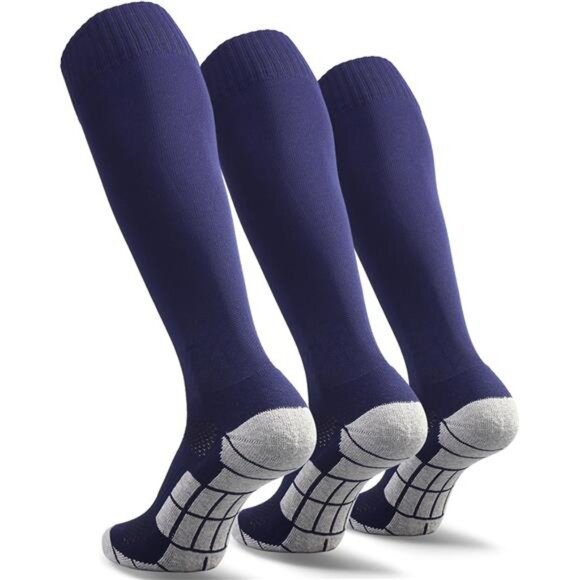 CWVLC Soccer Socks (1/3/5 pairs) Team Sport Knee High Socks for Adult Youth Kids - Picture 8 of 14